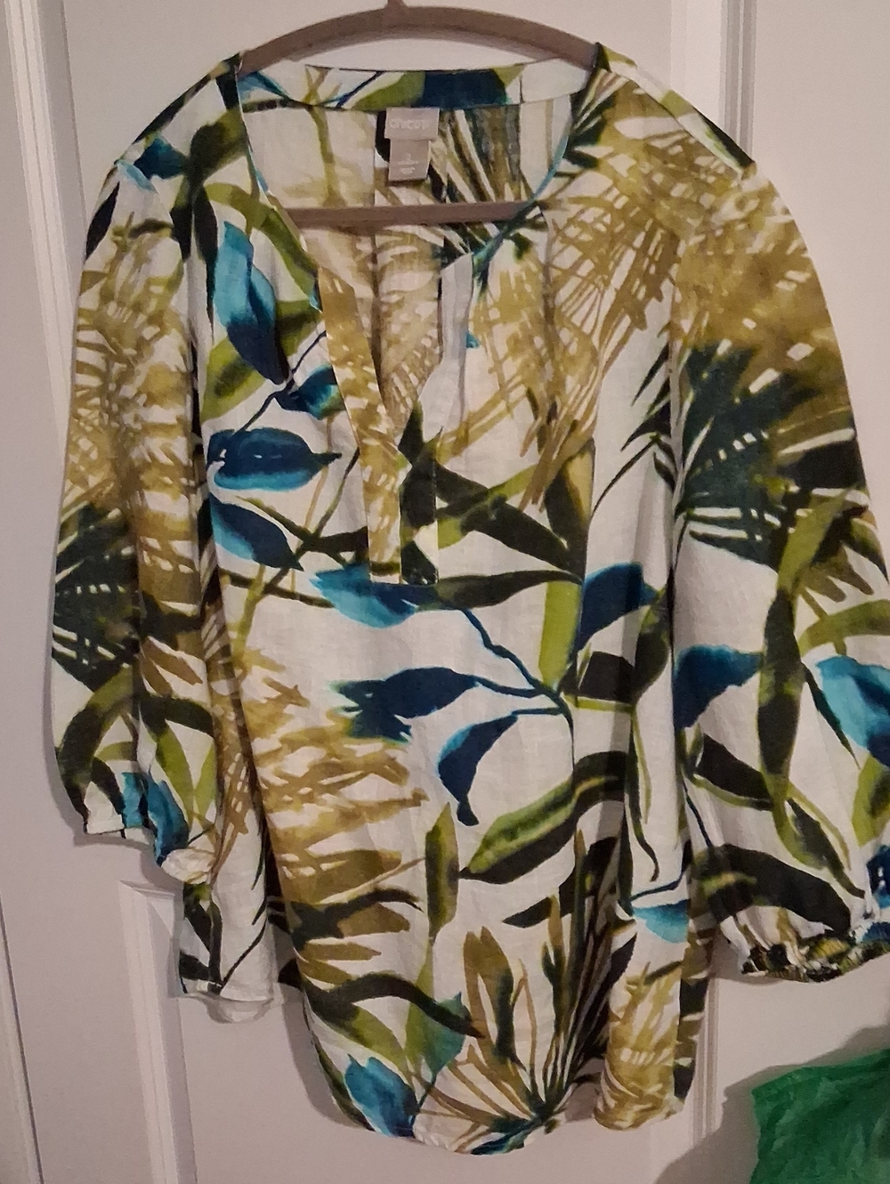 Chicos Linen Colorful Tunic
